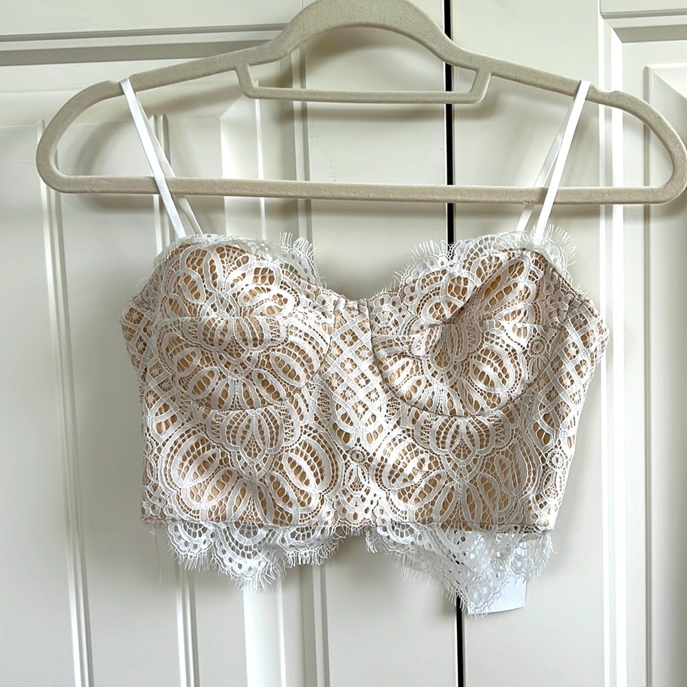 Lace Crop Tank Top